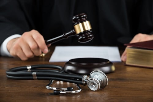 The legal process involved in a medical malpractice lawsuit